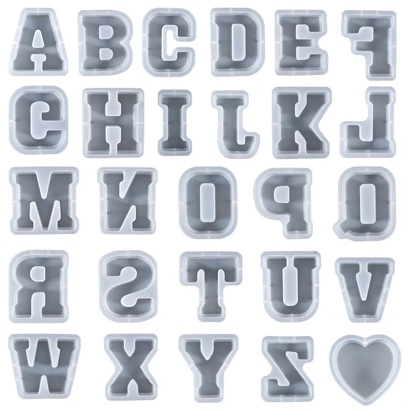 Silicone Alphabet Mold 26 Capital Large Letter Cricut Joy Embossing Tool 3D  Numbers Crystal Epoxy Resin Mould DIY From Beauties_factorys, $7.86